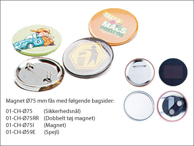 Badges 75 mm